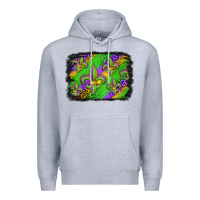 Heather Grey mardi gras fleur de lis background Premium Hoodie - Jasminsmagicworld
