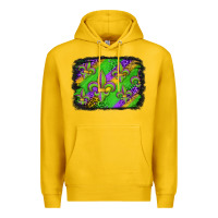 Lemon mardi gras fleur de lis background Premium Hoodie - Jasminsmagicworld
