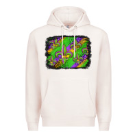 Pale Pink mardi gras fleur de lis background Premium Hoodie - Jasminsmagicworld