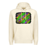 Sandshell mardi gras fleur de lis background Premium Hoodie - Jasminsmagicworld