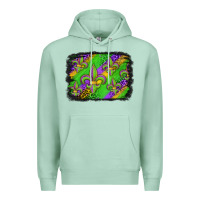 Seafoam mardi gras fleur de lis background Premium Hoodie - Jasminsmagicworld