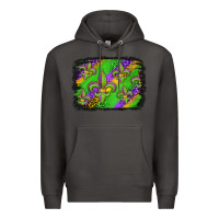 Smoke mardi gras fleur de lis background Premium Hoodie - Jasminsmagicworld