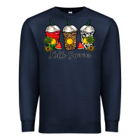 Navy hello summer Premium Sweatshirt - CowhideDigitalArt