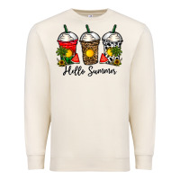 Sandshell hello summer Premium Sweatshirt - CowhideDigitalArt