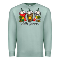 Seafoam hello summer Premium Sweatshirt - CowhideDigitalArt