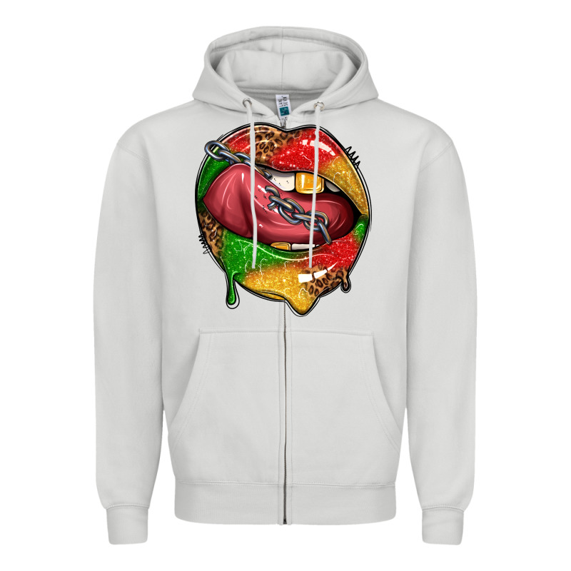 Juneteenth Day Lips Zipper Hoodie by texasbilliewilder | Teevron