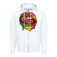 White juneteenth day lips Zipper Hoodie - texasbilliewilder