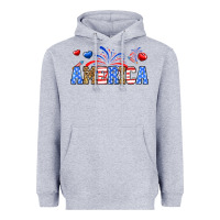 Heather Grey Western America Heavyweight Hoodie - Neo Western