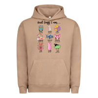 Pigment Burro gos says ı am easter Urban Hoodie - MaliasSmallBusiness