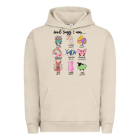 Pigment French Oak gos says ı am easter Urban Hoodie - MaliasSmallBusiness