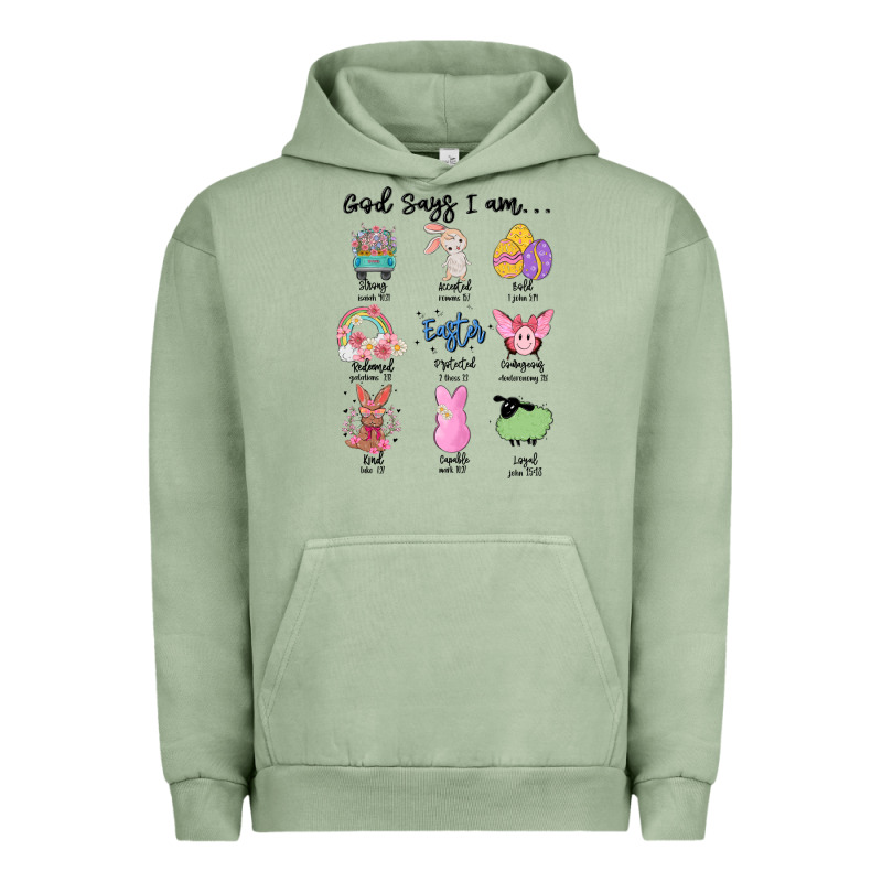 Gos Says ı Am Easter Urban Hoodie by MaliasSmallBusiness | Teevron