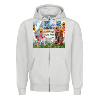 Dove Grey christian western american made country raised Zipper Hoodie - Zillion Design Studio