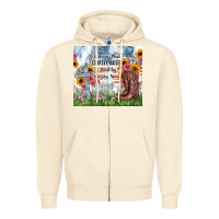 Sandshell christian western american made country raised Zipper Hoodie - Zillion Design Studio