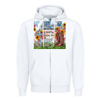 White christian western american made country raised Zipper Hoodie - Zillion Design Studio