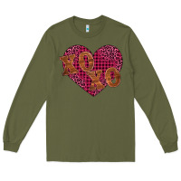 Army Green xoxo Long Sleeve Tee - BarkalooDesign
