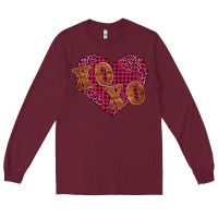 Burgundy xoxo Long Sleeve Tee - BarkalooDesign