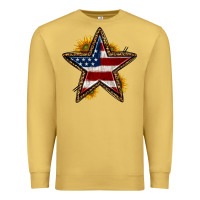 Antique Gold western 4th of july star Premium Sweatshirt - HRA Design Shop