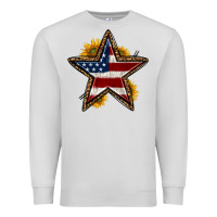Dove Grey western 4th of july star Premium Sweatshirt - HRA Design Shop