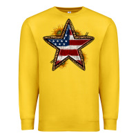 Lemon western 4th of july star Premium Sweatshirt - HRA Design Shop