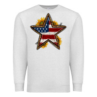 Oatmeal Heather western 4th of july star Premium Sweatshirt - HRA Design Shop