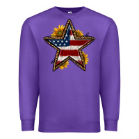 Purple western 4th of july star Premium Sweatshirt - HRA Design Shop