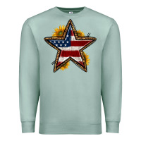 Seafoam western 4th of july star Premium Sweatshirt - HRA Design Shop