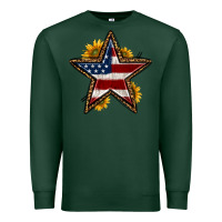 Sports Green western 4th of july star Premium Sweatshirt - HRA Design Shop