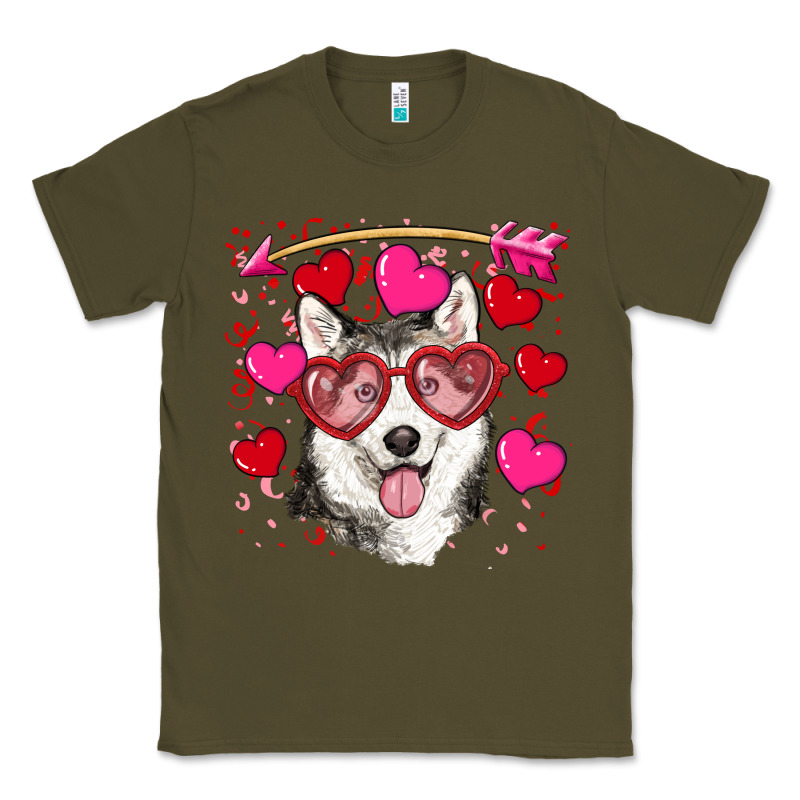 Valentine's Day Husky Classic Tee by RanaPortraitStore | Teevron
