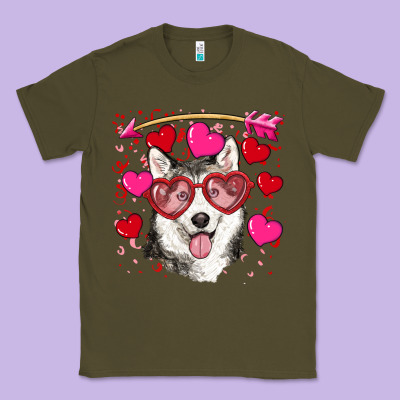 Classic Tee Valentine's day husky