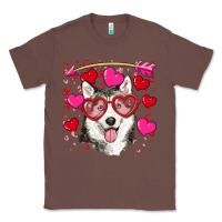Chestnut Valentine's day husky Classic Tee - RanaPortraitStore