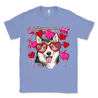 Colony Blue Valentine's day husky Classic Tee - RanaPortraitStore