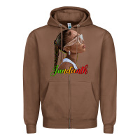 Chestnut juneteenth black woman Zipper Hoodie - texasbilliewilder