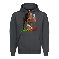 Smoke juneteenth black woman Zipper Hoodie - texasbilliewilder