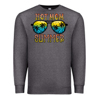 Charcoal Heather hot mom summer Premium Sweatshirt - CowhideDigitalArt
