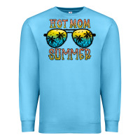 Ocean Blue hot mom summer Premium Sweatshirt - CowhideDigitalArt