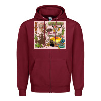 Burgundy wild west western Zipper Hoodie - Zillion Design Studio