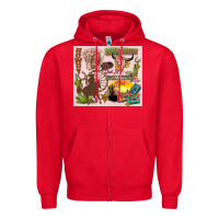 Red wild west western Zipper Hoodie - Zillion Design Studio