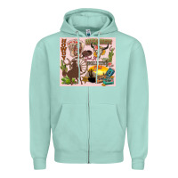 Seafoam wild west western Zipper Hoodie - Zillion Design Studio