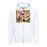 White wild west western Zipper Hoodie - Zillion Design Studio