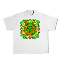 Lunar Rock sunflower with st patricks smiley face and shamrock with glitter Urban Heavy Tee - Artiststas