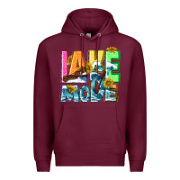 Burgundy Lake mode summer Premium Hoodie - NancyCooperArtShop