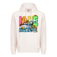 Pale Pink Lake mode summer Premium Hoodie - NancyCooperArtShop