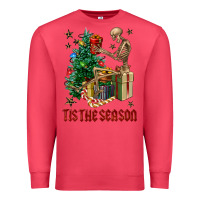 Cardinal Skeleton tis the season Premium Sweatshirt - FaDigitalArtStudio