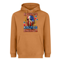 America Skeleton 4th Of July Heavyweight Hoodie | Teevron