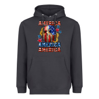 Smoke America skeleton 4th of july Heavyweight Hoodie - CowGirlArtShop