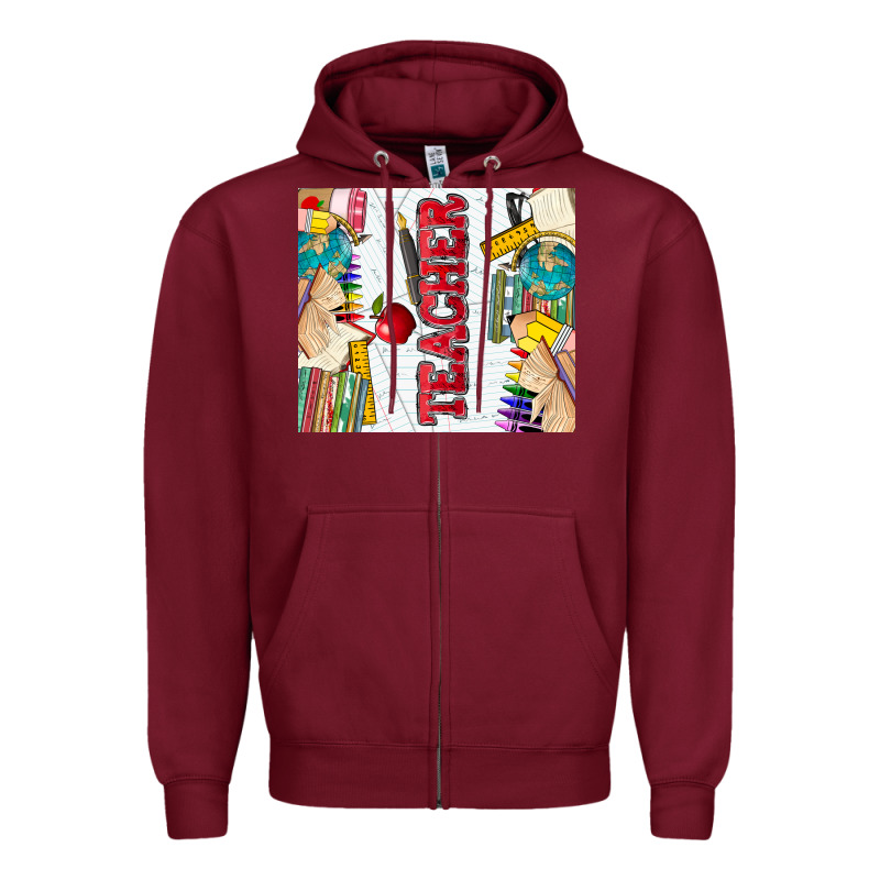 Teacher Zipper Hoodie by Zillion Design Studio | Teevron