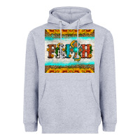 Heather Grey faith cross and sunflower tumbler Heavyweight Hoodie - HRA Design Shop