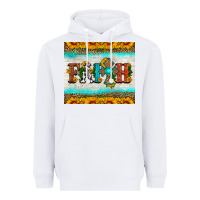 White faith cross and sunflower tumbler Heavyweight Hoodie - HRA Design Shop