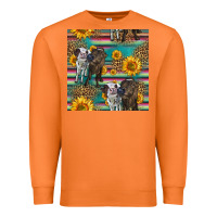 Carrot two cute heifers seamless pattern Premium Sweatshirt - HRA Design Shop