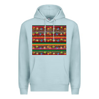 Blue Mist Christmas lights serape Premium Hoodie - BarkalooDesign